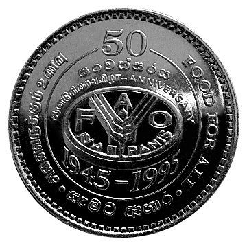 Шри - Ланка 2 рупии 1995 год UNC